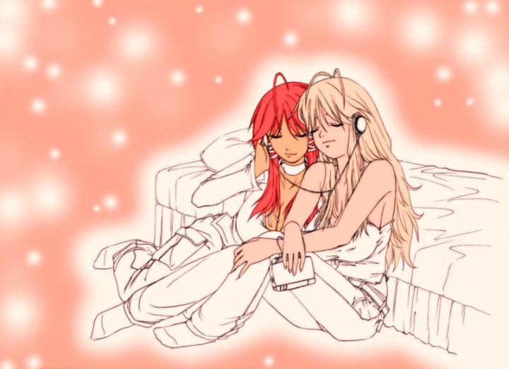 Linka and Sophie (colorized)
