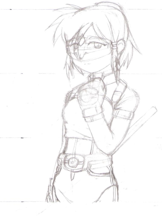 Angel Wind
Visor + Banner Pike
*Cheerleader/Colorguard type character. No Pompoms though.
*Brainstorm Roughsketch

